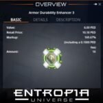 ขาย Armor Durability Enhancer 3 ในเกม Entropia Universe