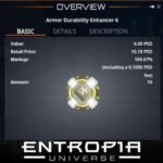 ขาย Armor Durability Enhancer 6 ในเกม Entropia Universe
