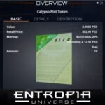 ขาย Calypso Plot Token ในเกม Entropia Universe