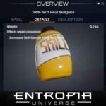 ขาย Exp 100% 10 Hour Skill Juice ในเกม Entropia Universe