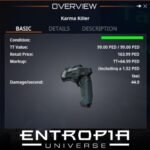 ขาย Karma Killer ในเกม Entropia Universe