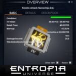 ขาย Kinetic Attack Nanochip 4 (L) ในเกม Entropia Universe