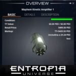 ขาย Mayhem Kinetic Amplifier 1 ในเกม Entropia Universe