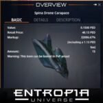ขาย Spina Drone Carapace ในเกม Entropia Universe
