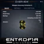 ขาย Weapon Accuracy Enhancer 6 ในเกม Entropia Universe