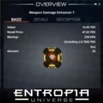 ขาย Weapon Damage Enhancer 7 ในเกม Entropia Universe