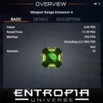 ขาย Weapon Range Enhancer 4 ในเกม Entropia Universe