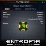 ขาย Weapon Range Enhancer 6 ในเกม Entropia Universe