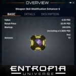 ขาย Weapon Skill Modification Enhancer 6 ในเกม Entropia Universe