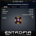 ขาย Weapon Skill Modification Enhancer 8 ในเกม Entropia Universe