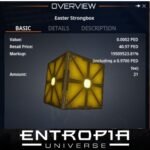 ขายกล่อง Easter Strongbox ในเกม Entropia Universe
