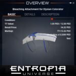 ขาย Bleaching Attachment for Elysian Colorator ในเกม Entropia Universe