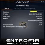 ขาย Enkidd Fang S.8 (L) ในเกม Entropia Universe