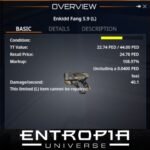 ขาย Enkidd Fang S.9 (L) ในเกม Entropia Universe