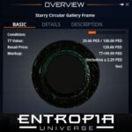 ขาย Starry Circular Gallery Frame ในเกม Entropia Universe