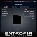 ขาย Visique Sig ในเกม Entropia Universe